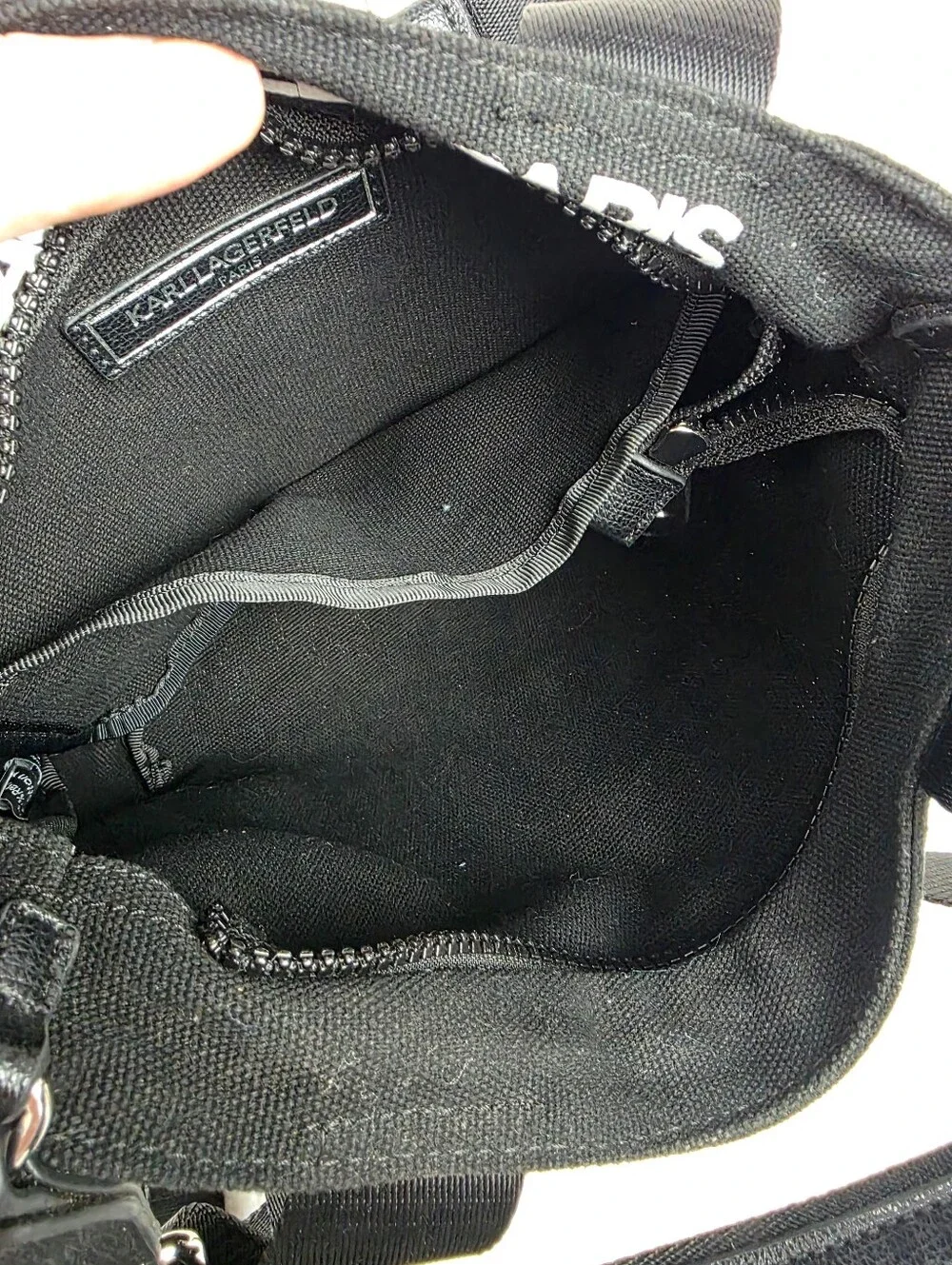 Karl Lagerfeld Paris Graphic Black Tote Bag